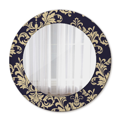 Round mirror decor Floral pattern