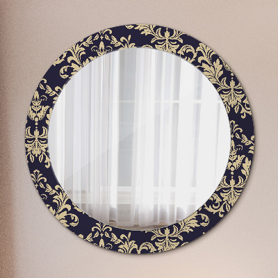 Round mirror decor Floral pattern