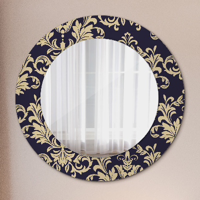 Round mirror decor Floral pattern