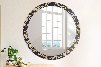 Round mirror decor Floral pattern