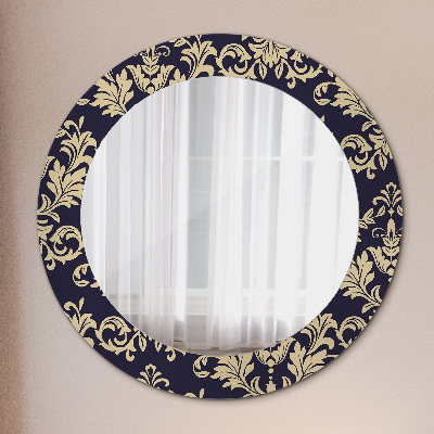 Round mirror decor Floral pattern