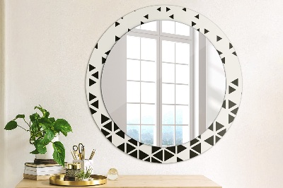 Round mirror decor Abstract geometric