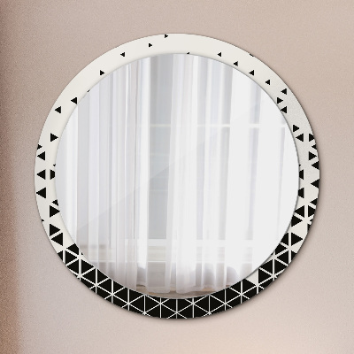 Round mirror decor Abstract geometric