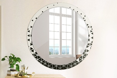 Round mirror decor Abstract geometric