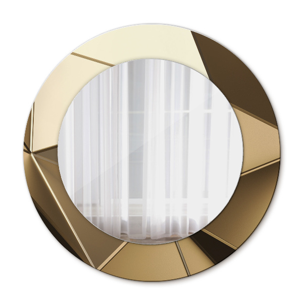 Round mirror decor Modern abstract