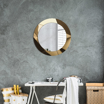 Round mirror decor Modern abstract