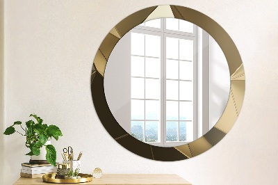 Round mirror decor Modern abstract