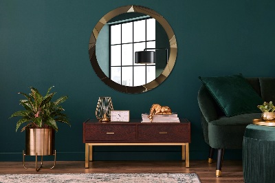 Round mirror decor Modern abstract