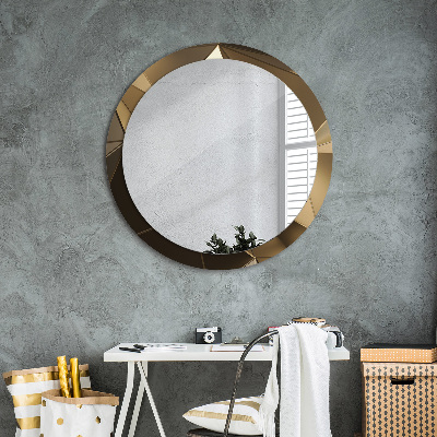 Round mirror decor Modern abstract