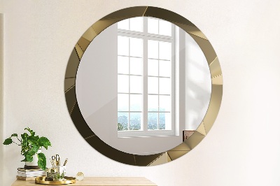 Round mirror decor Modern abstract