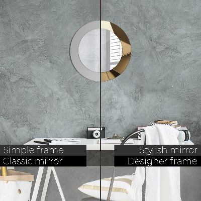 Round mirror decor Modern abstract