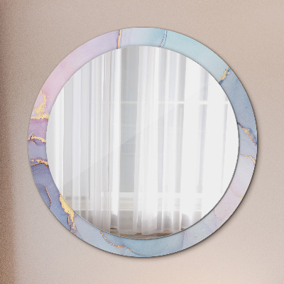 Round mirror decor Abstract fluid