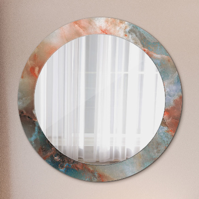 Round mirror decor Onyx marbles