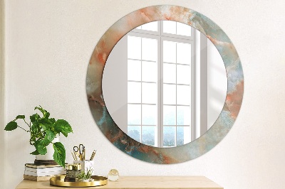 Round mirror decor Onyx marbles