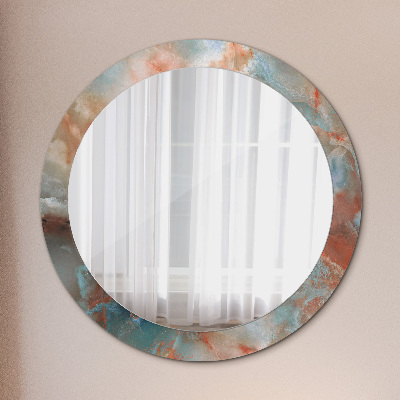 Round mirror decor Onyx marbles