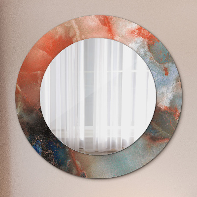 Round mirror decor Onyx marbles