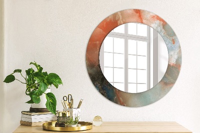 Round mirror decor Onyx marbles