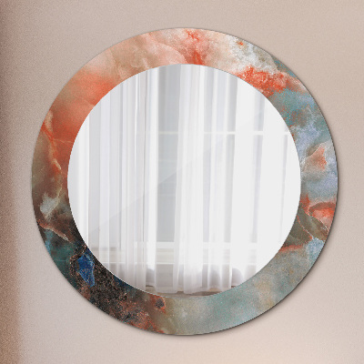 Round mirror decor Onyx marbles