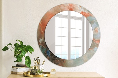 Round mirror decor Onyx marbles