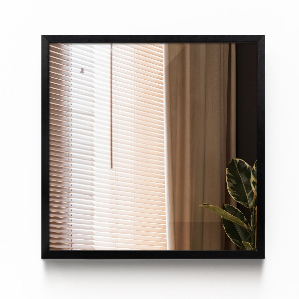 Modern rectangular mirror black frame