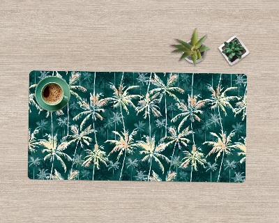 Full desk protector Tropical palm pattern