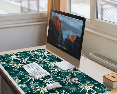 Full desk protector Tropical palm pattern