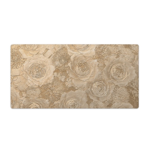 Desk mat Embossed roses