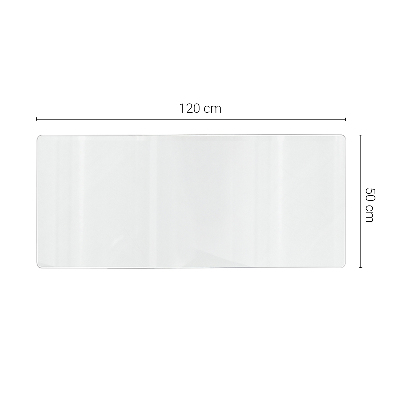 Transparent desk pad