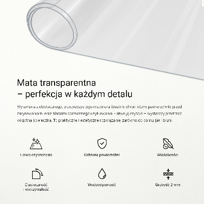 Transparent desk pad