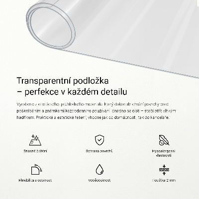 Transparent desk pad