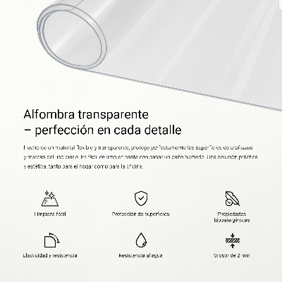 Transparent desk pad