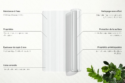 Transparent desk pad