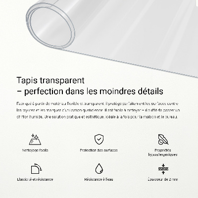 Transparent desk pad