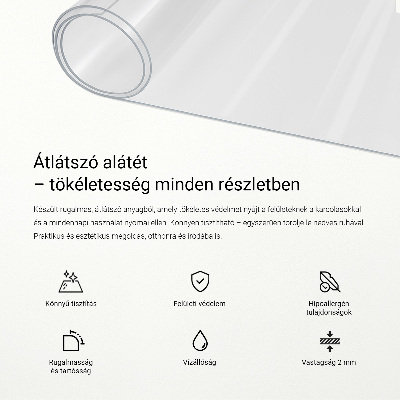 Transparent desk pad