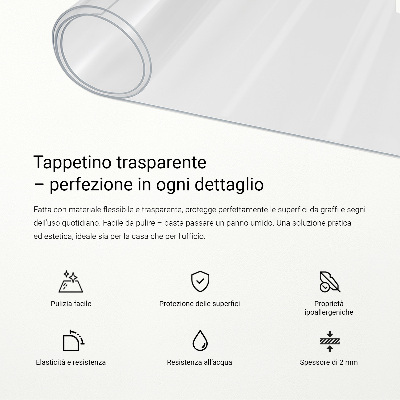 Transparent desk pad