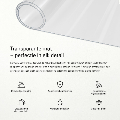 Transparent desk pad