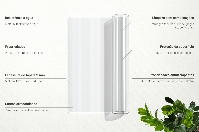 Transparent desk pad