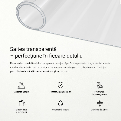 Transparent desk pad