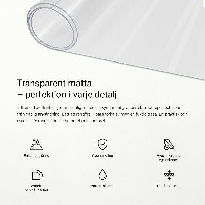 Transparent desk pad