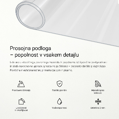 Transparent desk pad