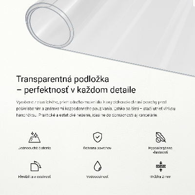 Transparent desk pad