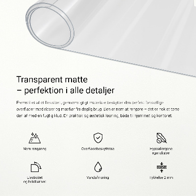 Transparent desk pad