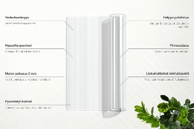 Transparent desk pad