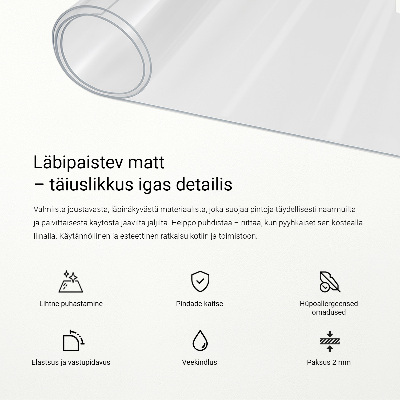 Transparent desk pad