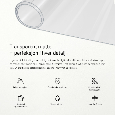 Transparent desk pad
