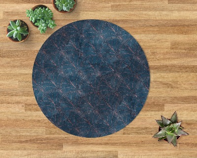 Indoor vinyl rug Geometric pattern