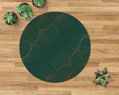 Round vinyl rug Elegant pattern