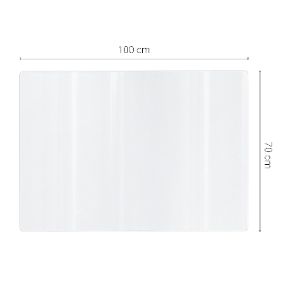 Transparent protective mat universal