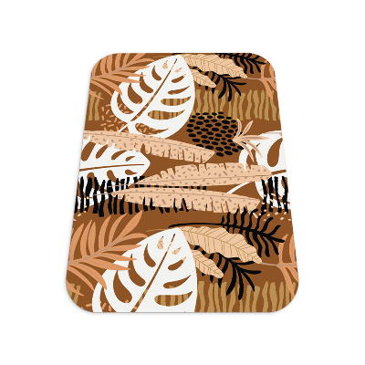 Office chair mat Monstera jungle africa