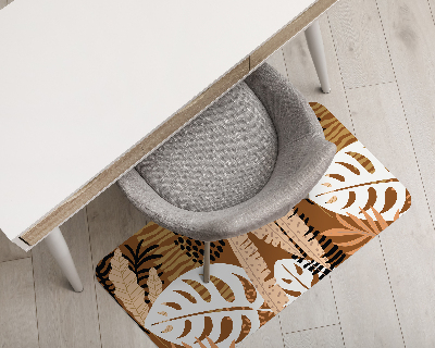 Office chair mat Monstera jungle africa